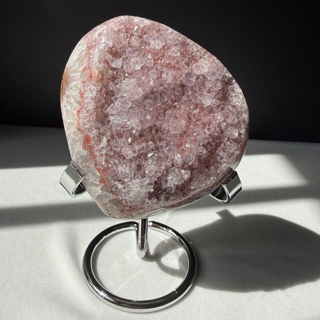 天然石アメジストの原石　置物　鉱物NO.030713