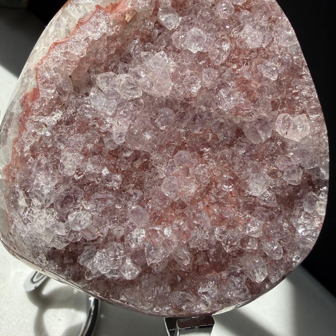 天然石アメジストの原石　置物　鉱物NO.030713