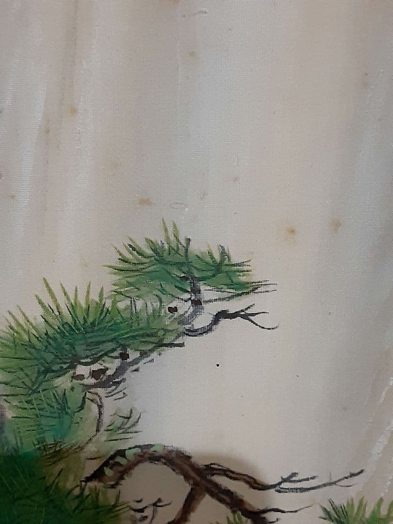 日本画、掛け軸、夏掛け、山本朝光『深山瀑布』