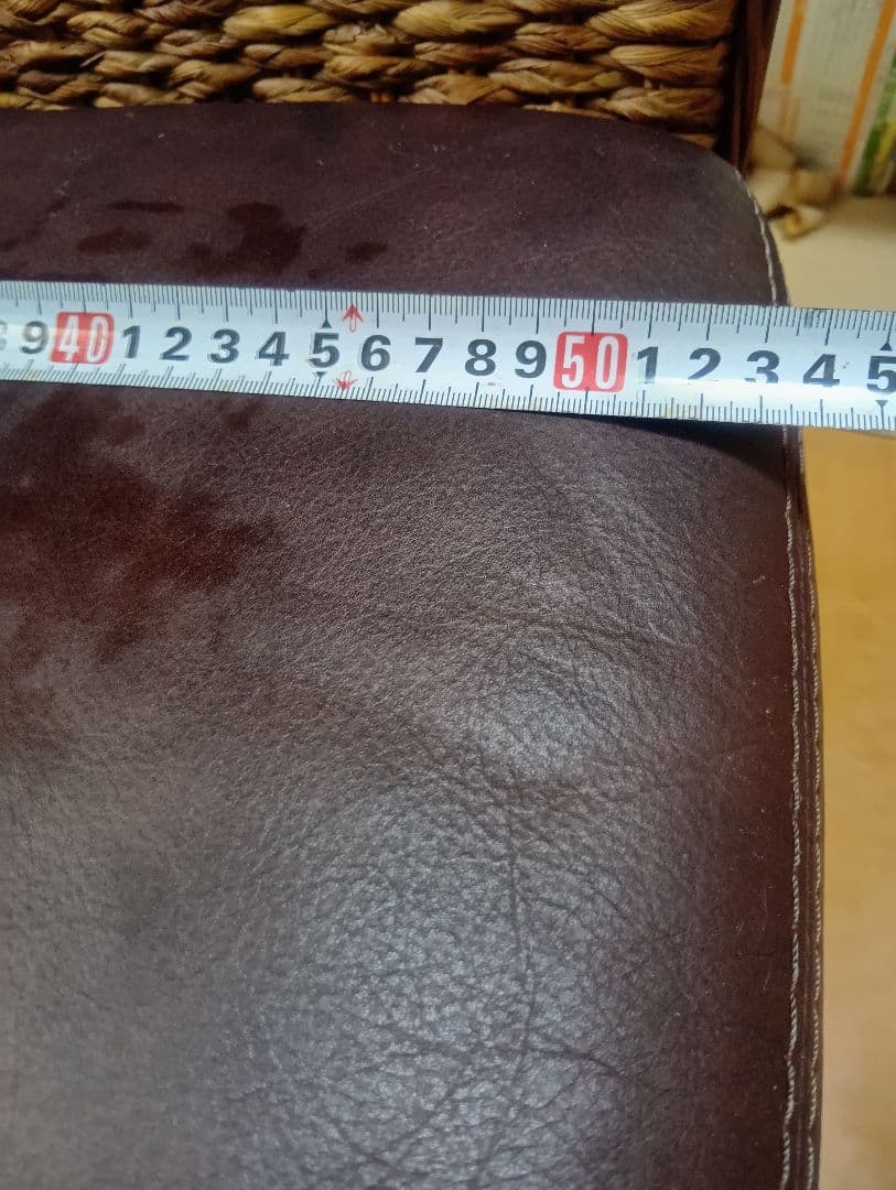 ★ウォーターヒヤシンス1人掛けソファ//アジアンソファ 座面背モタレPUレザー調