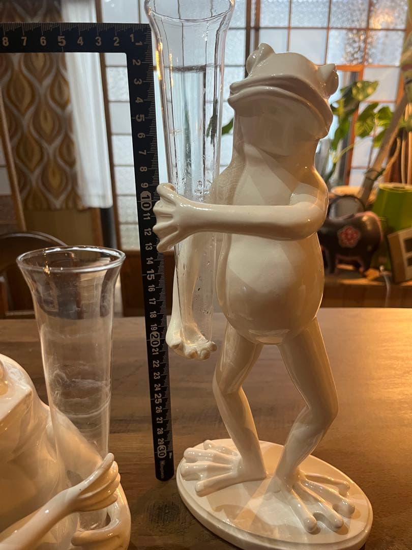 カエルの花瓶　一輪挿し　2個セット