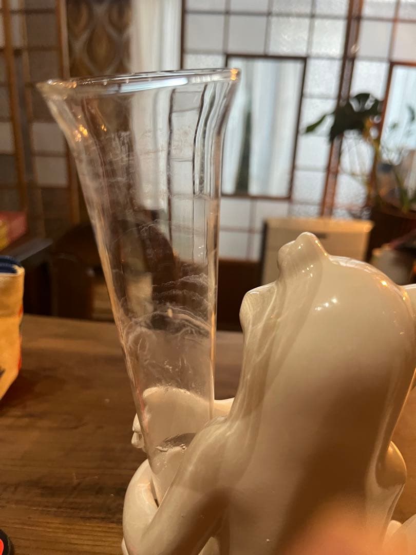 カエルの花瓶　一輪挿し　2個セット