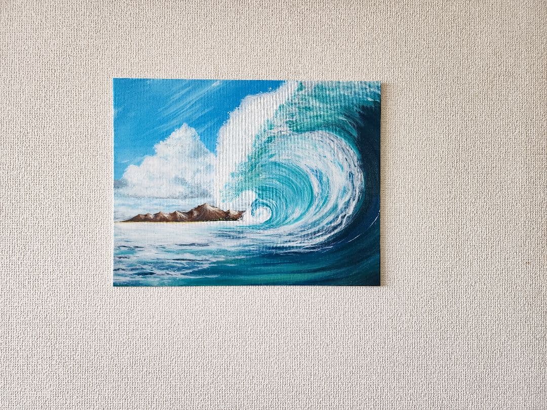 油絵　絵画　海の絵　肉筆