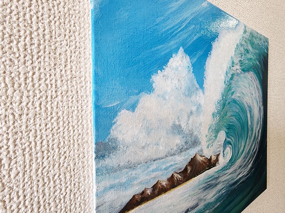 油絵　絵画　海の絵　肉筆