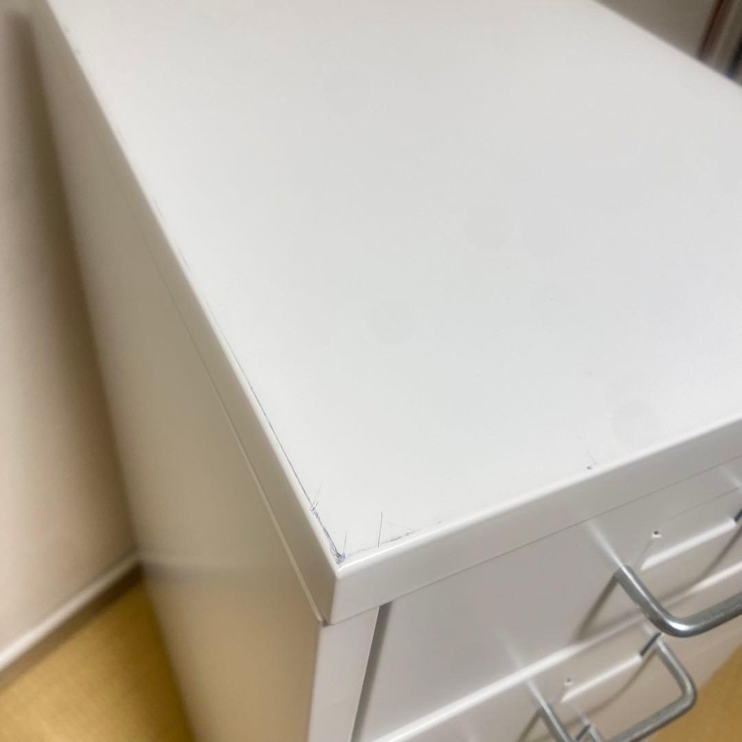 値下げ不可　廃盤品　IKEA HELMER ホワイト 6段　キャビネット　ワゴン