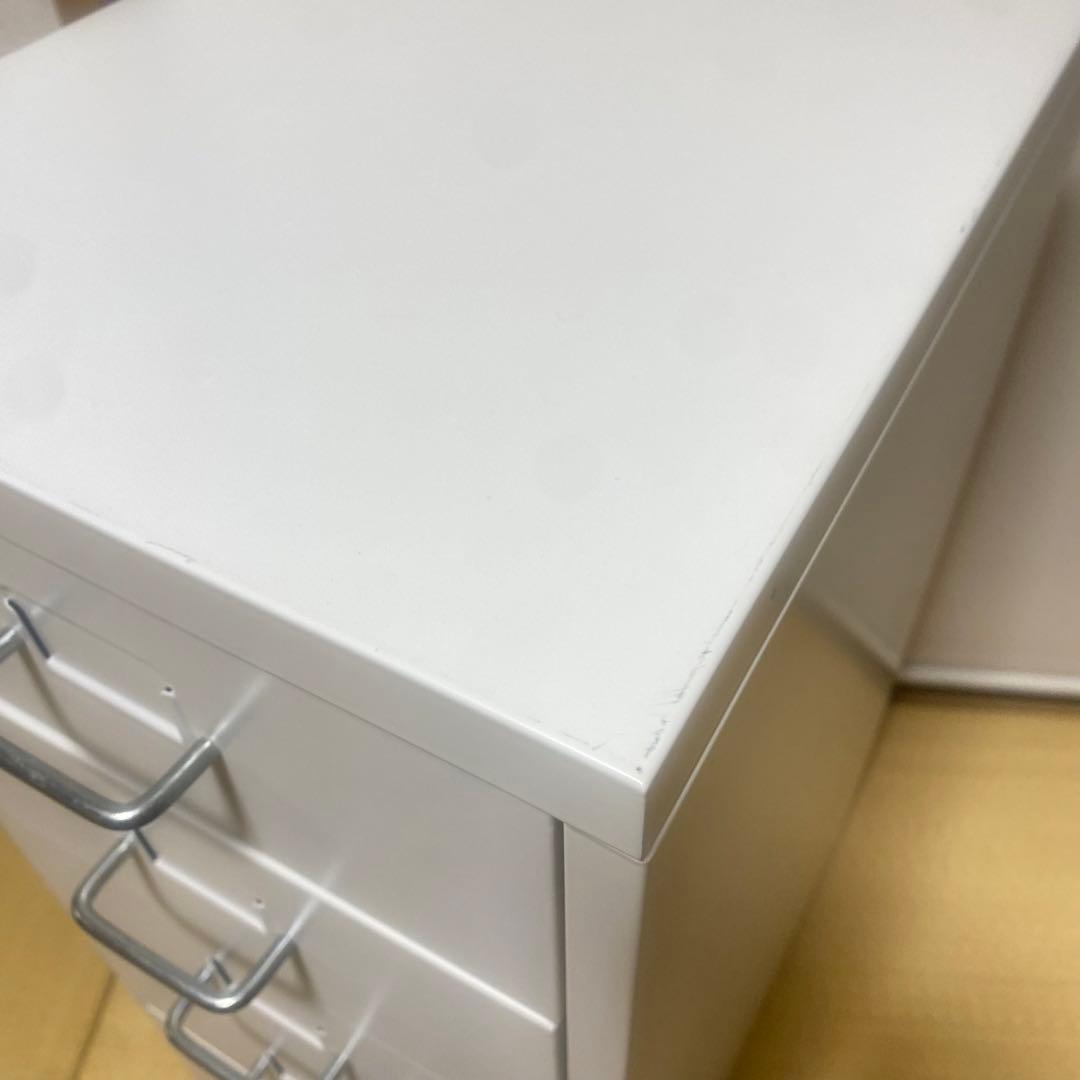 値下げ不可　廃盤品　IKEA HELMER ホワイト 6段　キャビネット　ワゴン