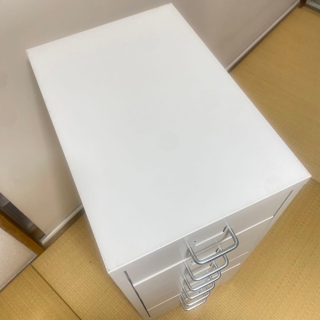 値下げ不可　廃盤品　IKEA HELMER ホワイト 6段　キャビネット　ワゴン