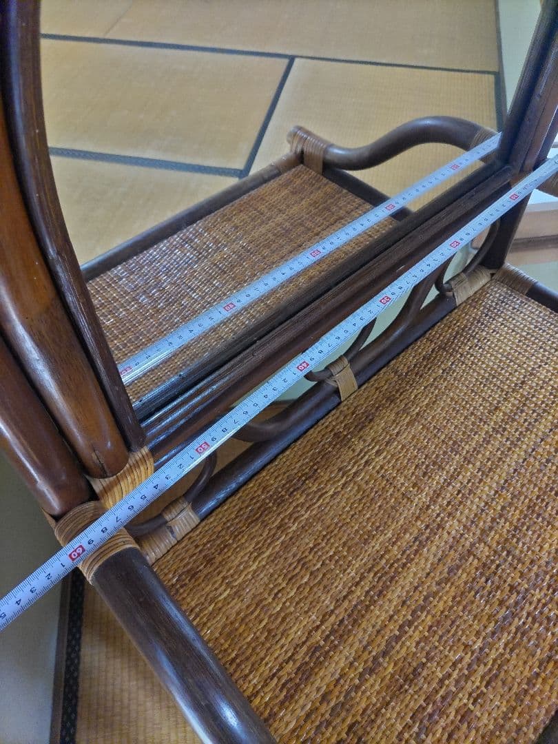 ラタン　ドレッサー　鏡台