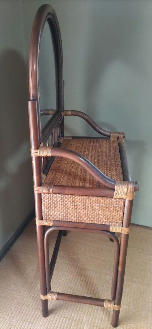 ラタン　ドレッサー　鏡台