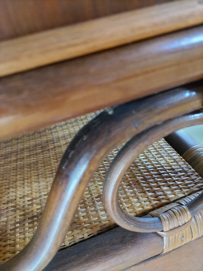 ラタン　ドレッサー　鏡台