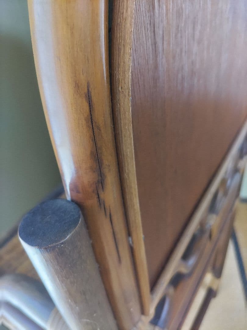 ラタン　ドレッサー　鏡台