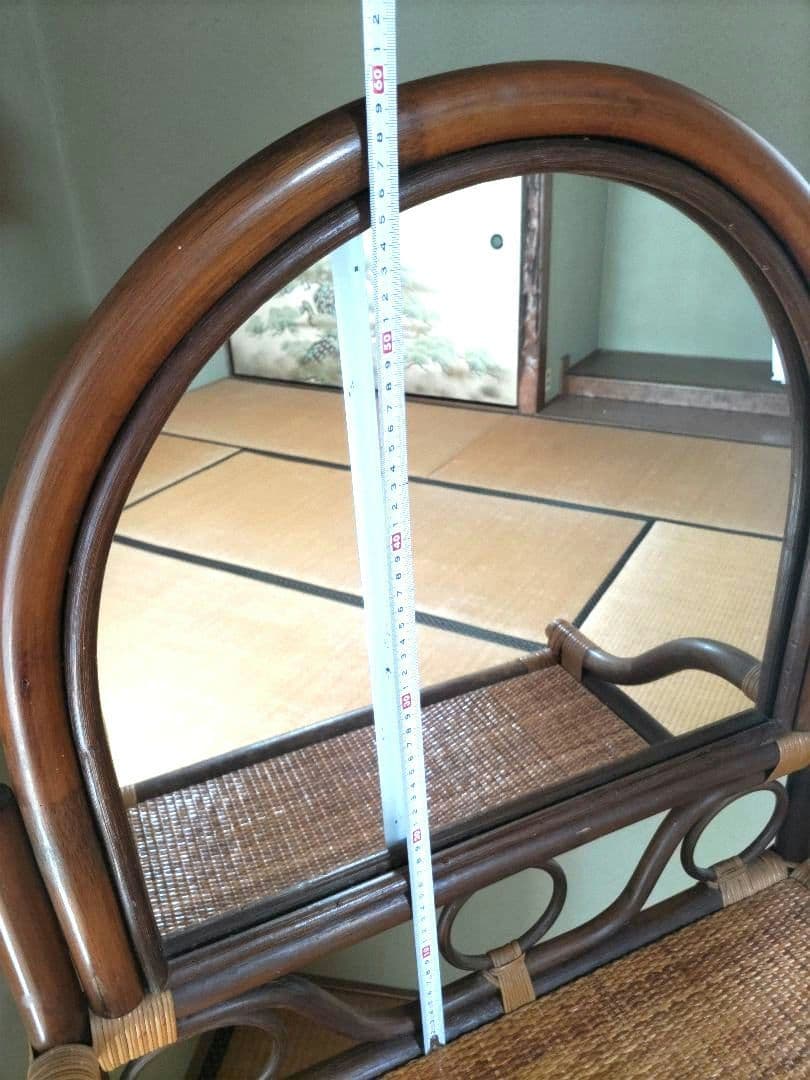 ラタン　ドレッサー　鏡台