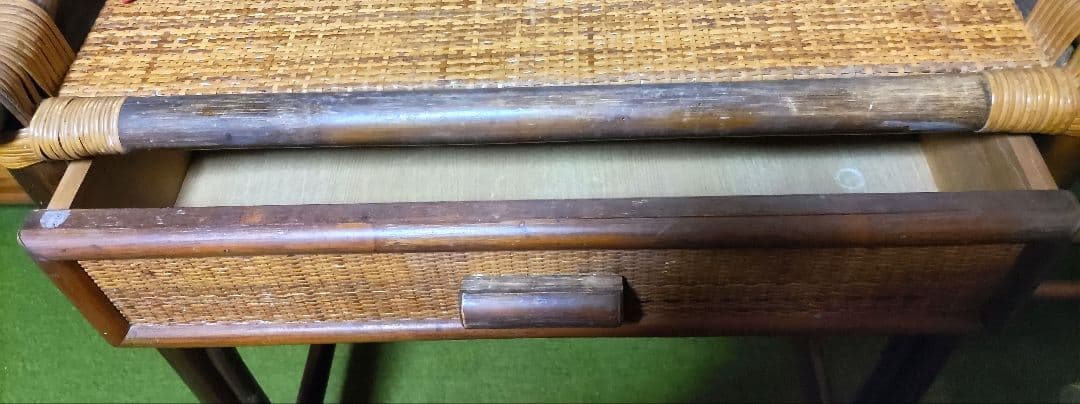 ラタン　ドレッサー　鏡台