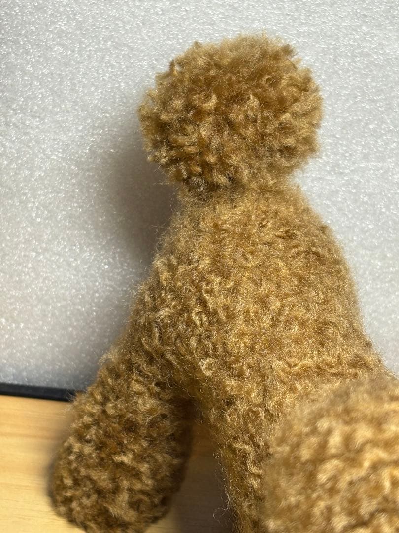 羊毛フェルト 毛糸 トイプードル（レッド）大きめ❣️23cm