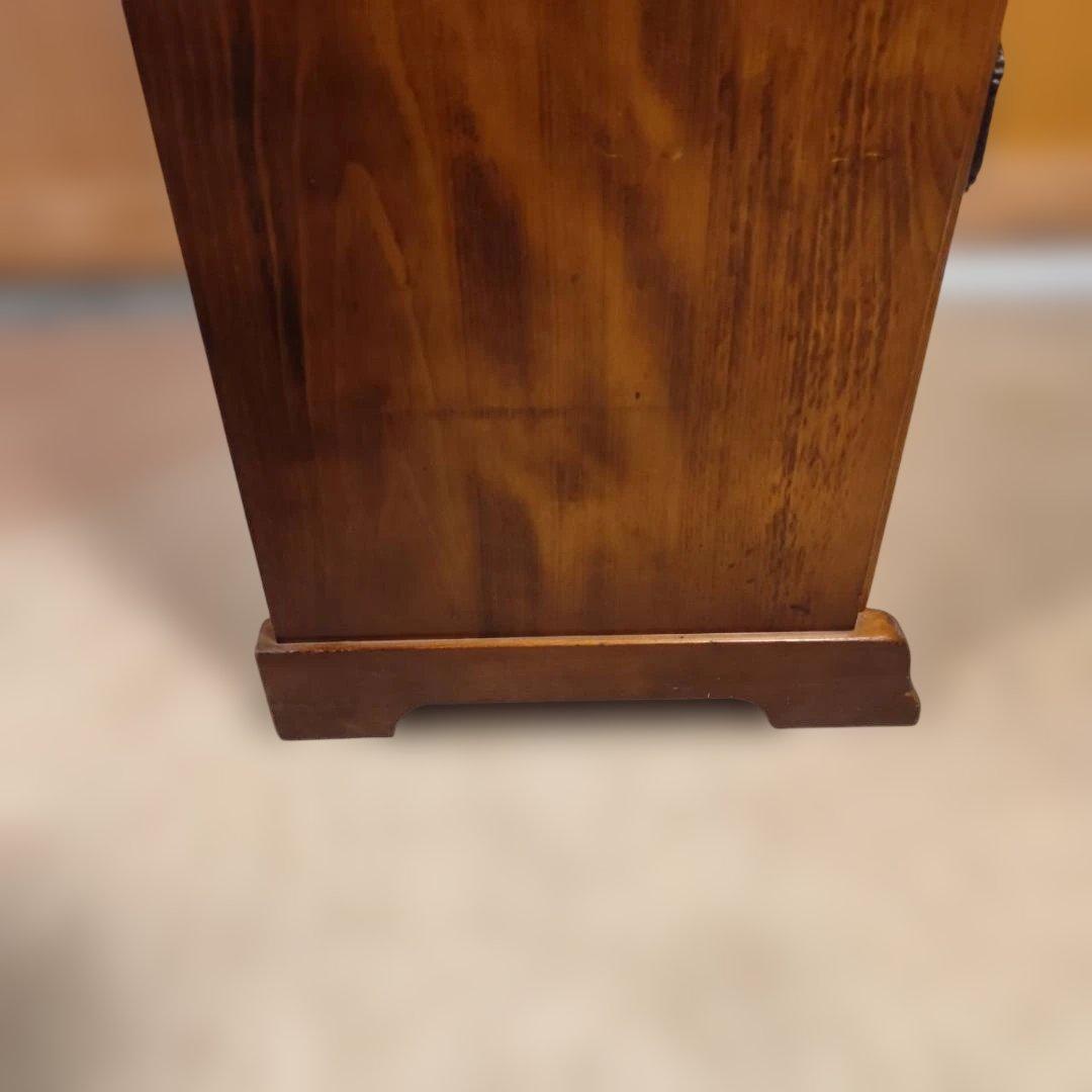 カリモク アンティーク 電話台 キャビネット 木製 花台 飾り棚 サイドボード