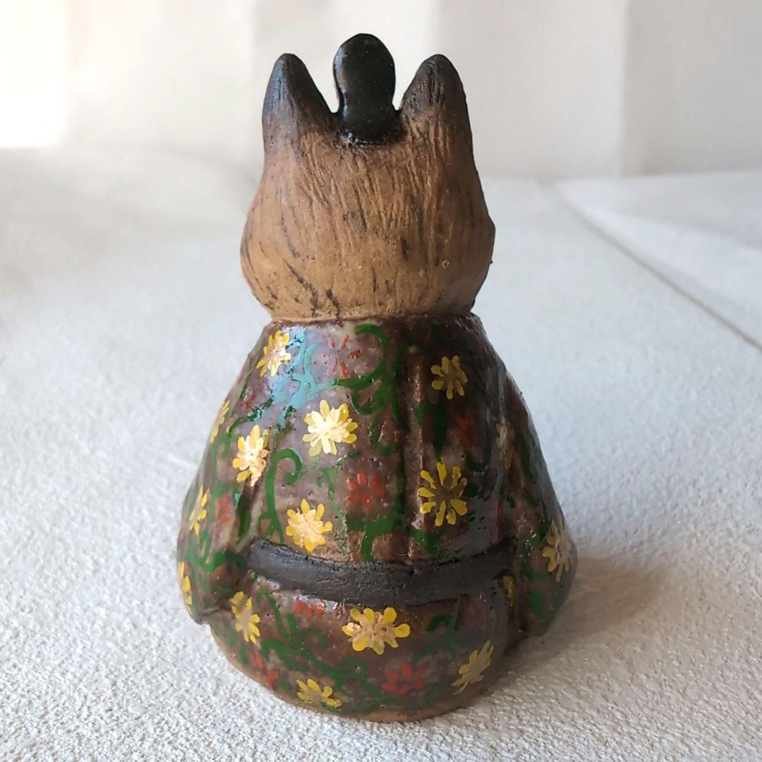 狐の雛人形3 陶器製　伝統的スタイル