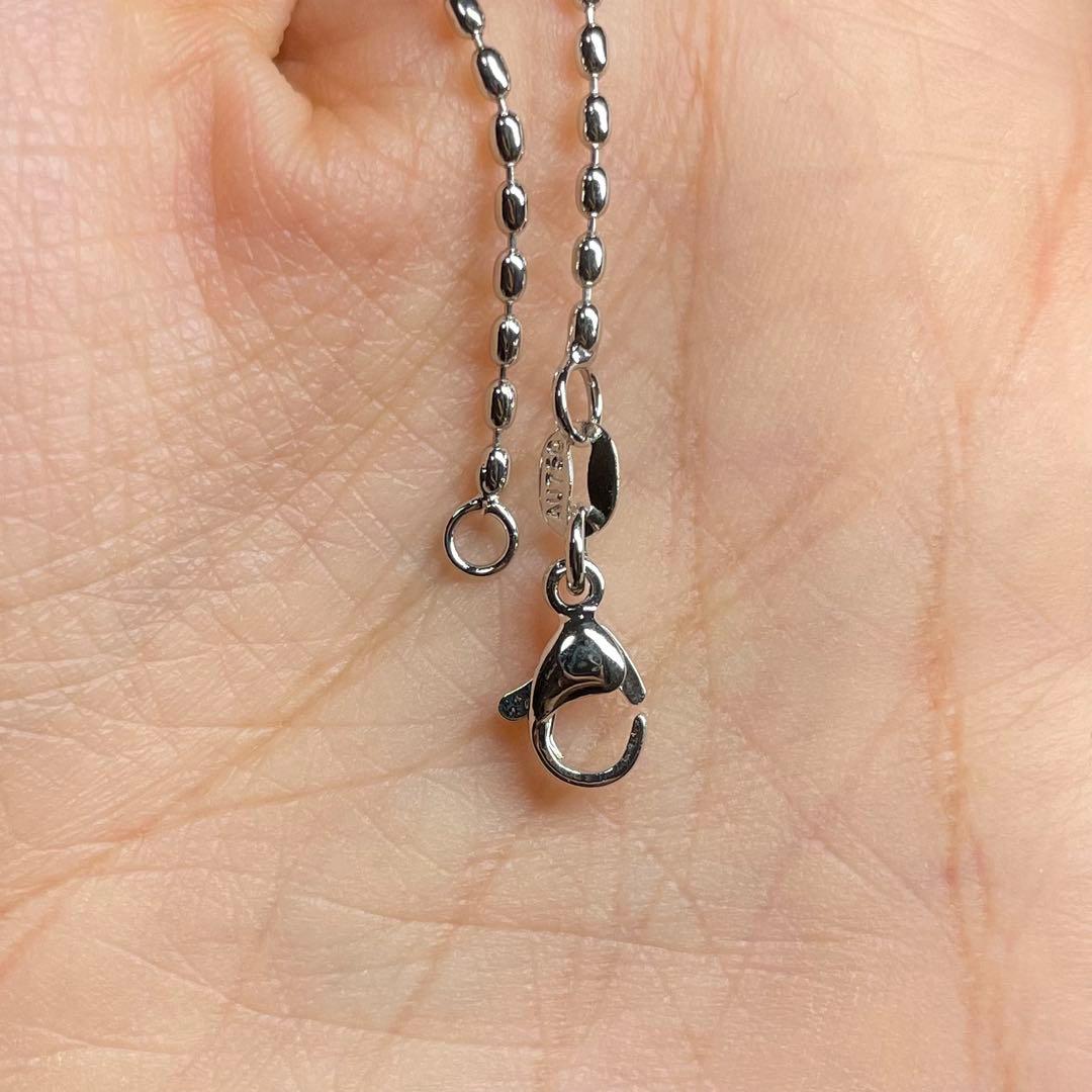 天然石ペンダント　カメオ　青瑪瑙　白蝶貝　25*18mm SV925刻印