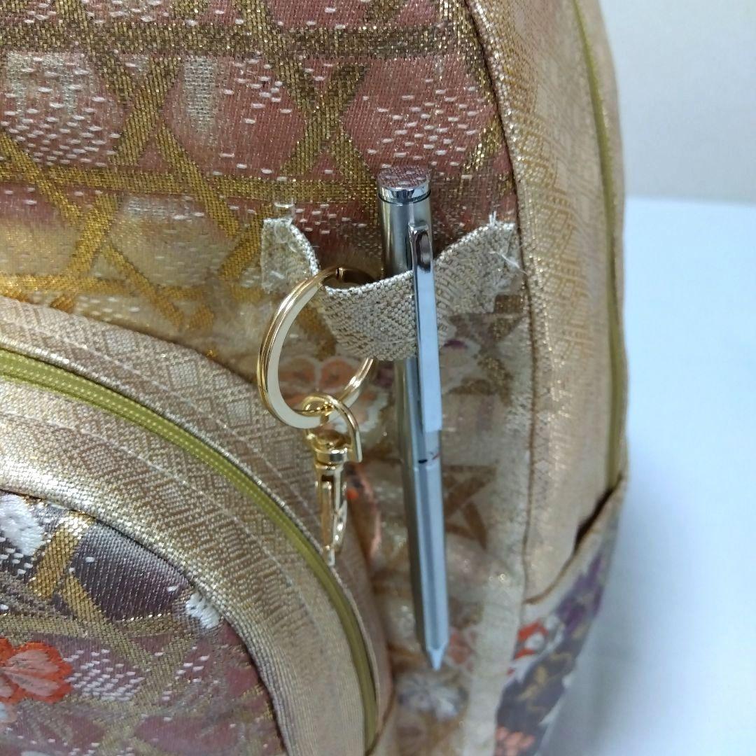 帯リメイク　リュック＆ウエストポーチ