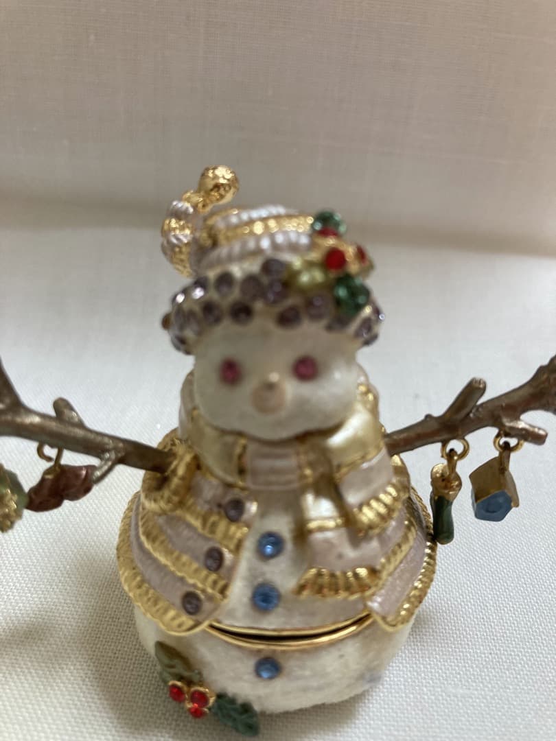 【20%OFF】雪だるま★ボックス★陶磁器★プレゼント★クリスマス