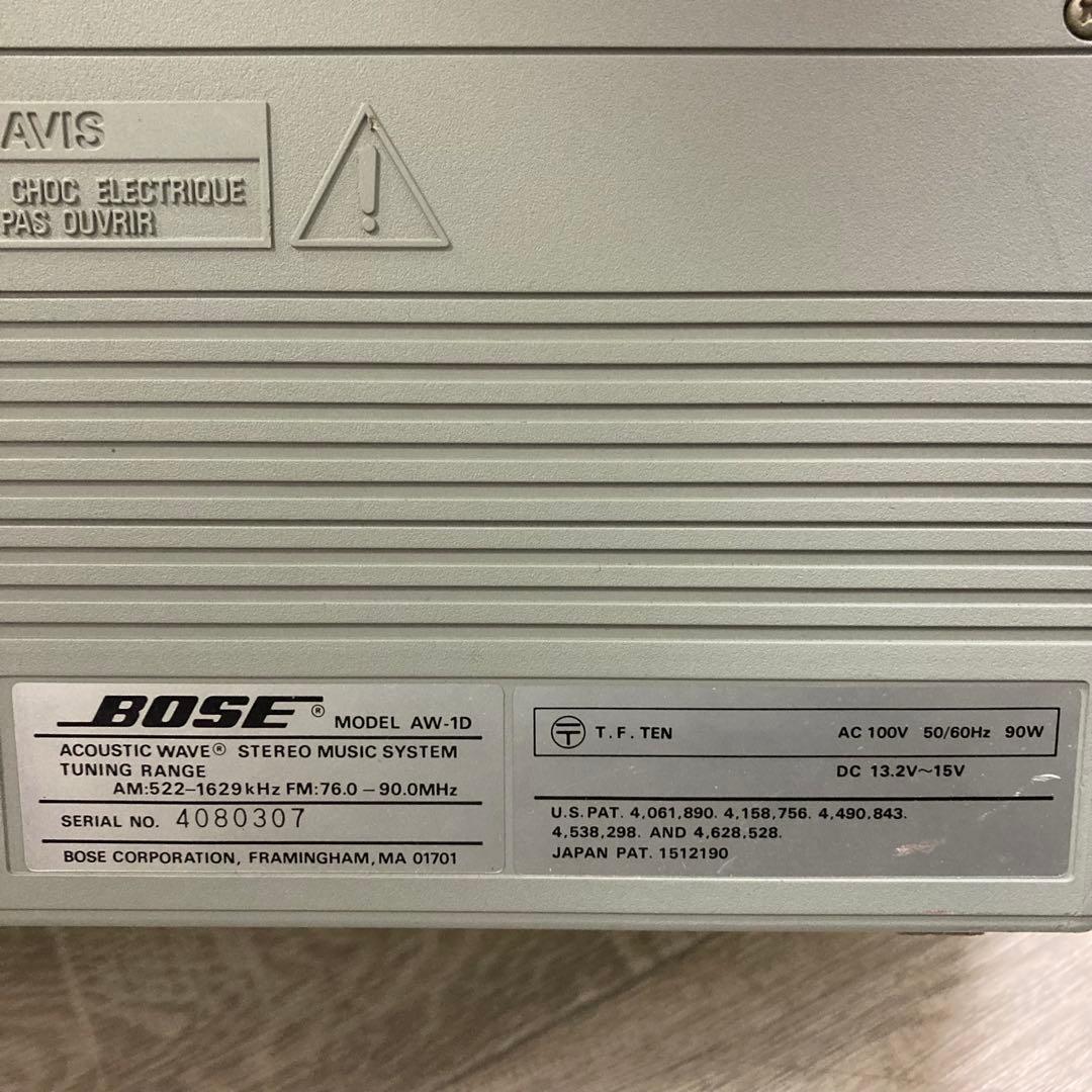 BOSE ボーズ AW-1D CDラジカセ 通電確認済み◎ 【a9c891f8】