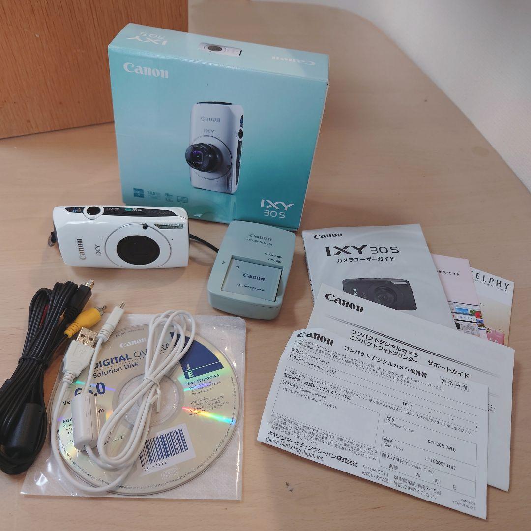 Canon IXY 30S ホワイト デジカメ コンデジ