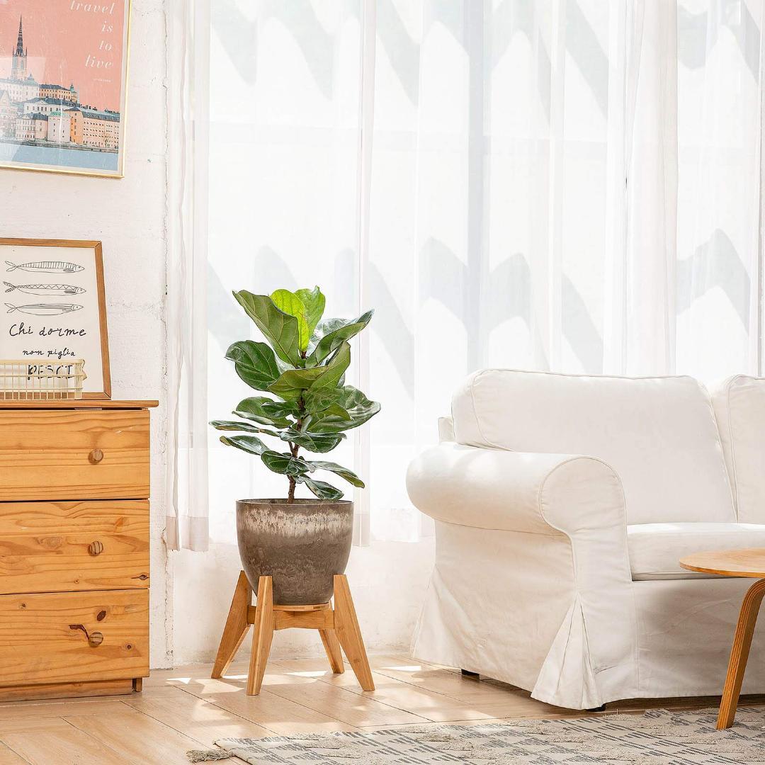 竹製アジャスタブル・フラワースタンド - 最大荷重30KG