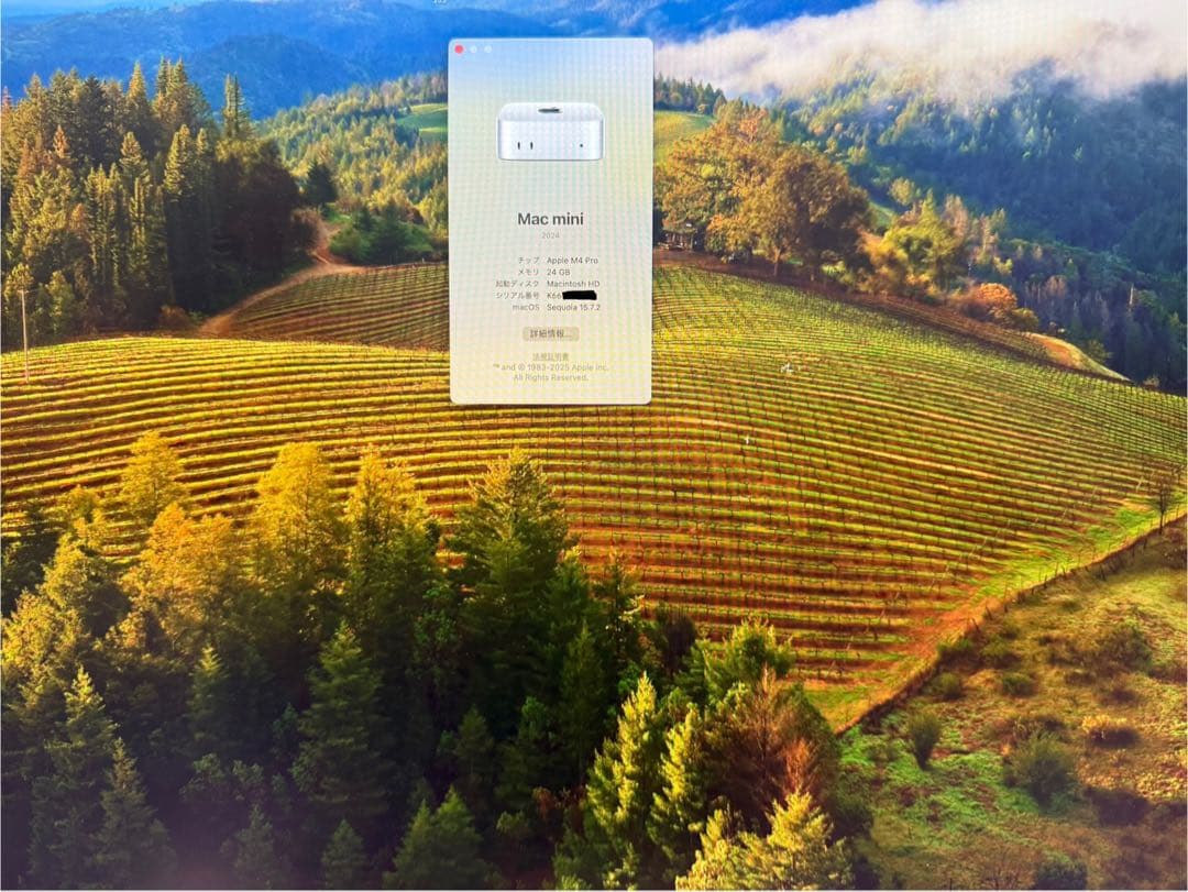 Mac mini m4 Pro 24Gメモリ 512G SSD + HUB