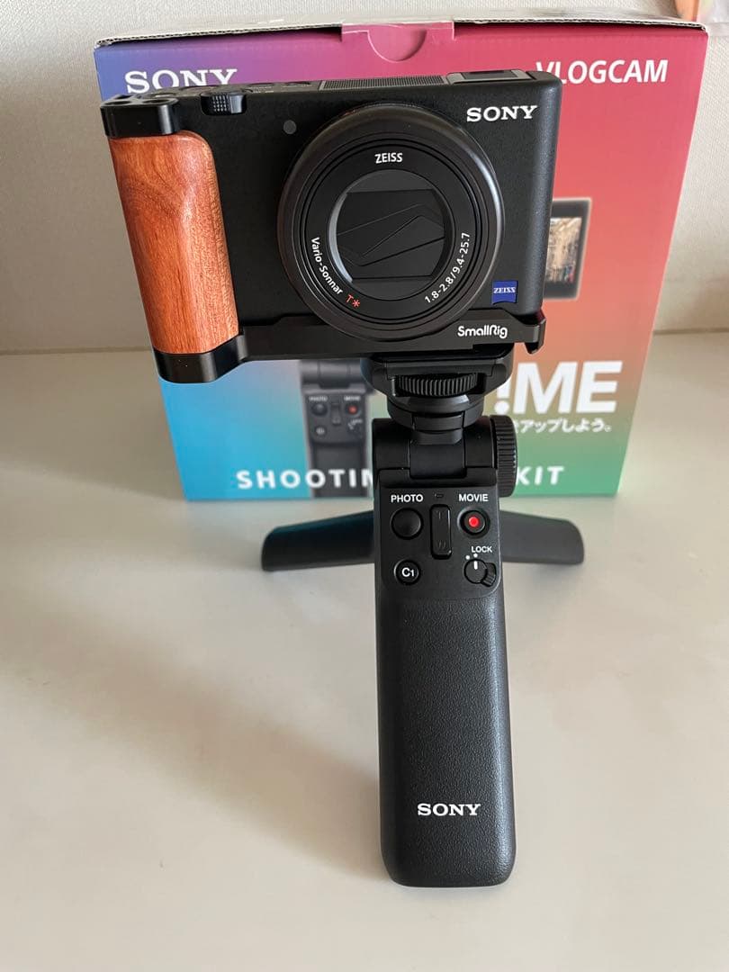 SONY VLOGCAM ZV-1G & スモールリグ & 純正充電器セット