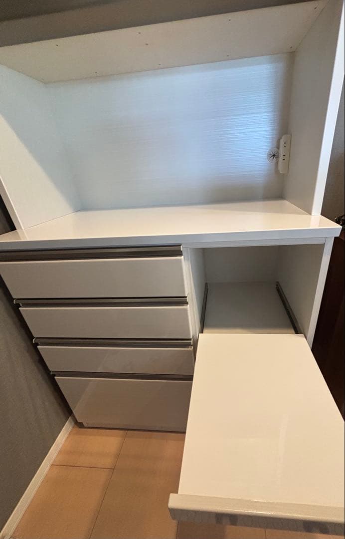 食器棚　ダイニングボード カップボード 幅約100cm ホワイト