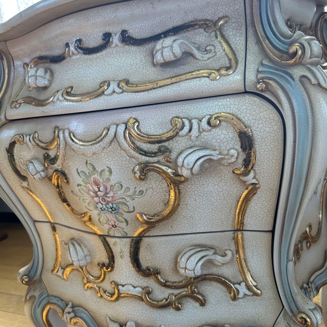 【ロココ調 クラシックチェスト｜ナイトテーブル】