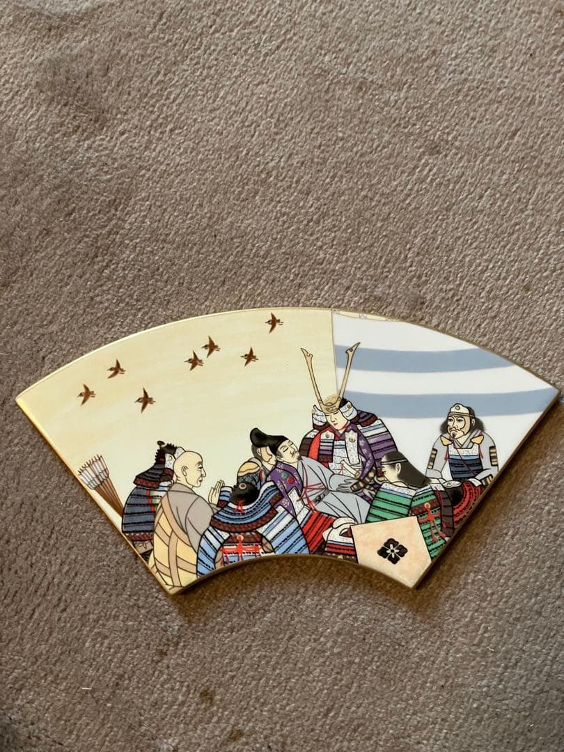 「平家物語扇面絵」高級磁器製絵皿 10枚セット 予約限定版(全13枚中3枚欠品)