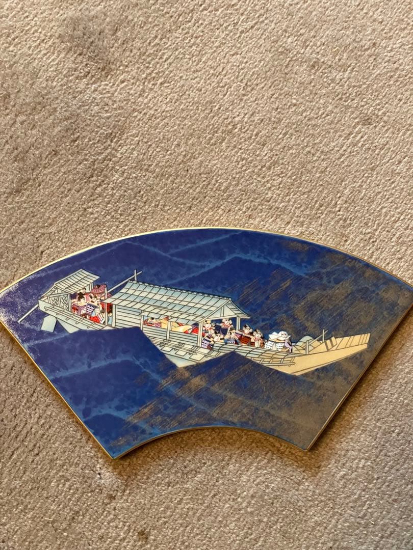 「平家物語扇面絵」高級磁器製絵皿 10枚セット 予約限定版(全13枚中3枚欠品)