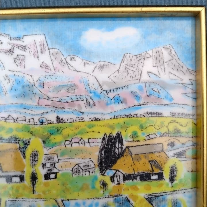 高田誠の陶板画1点。値下げしました。