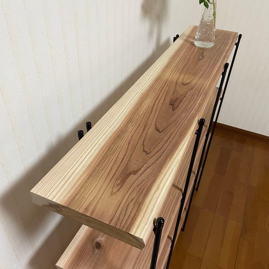 手作りアイアン家具 折り畳みラック アンティーク 西海岸インテリア 幅100cm