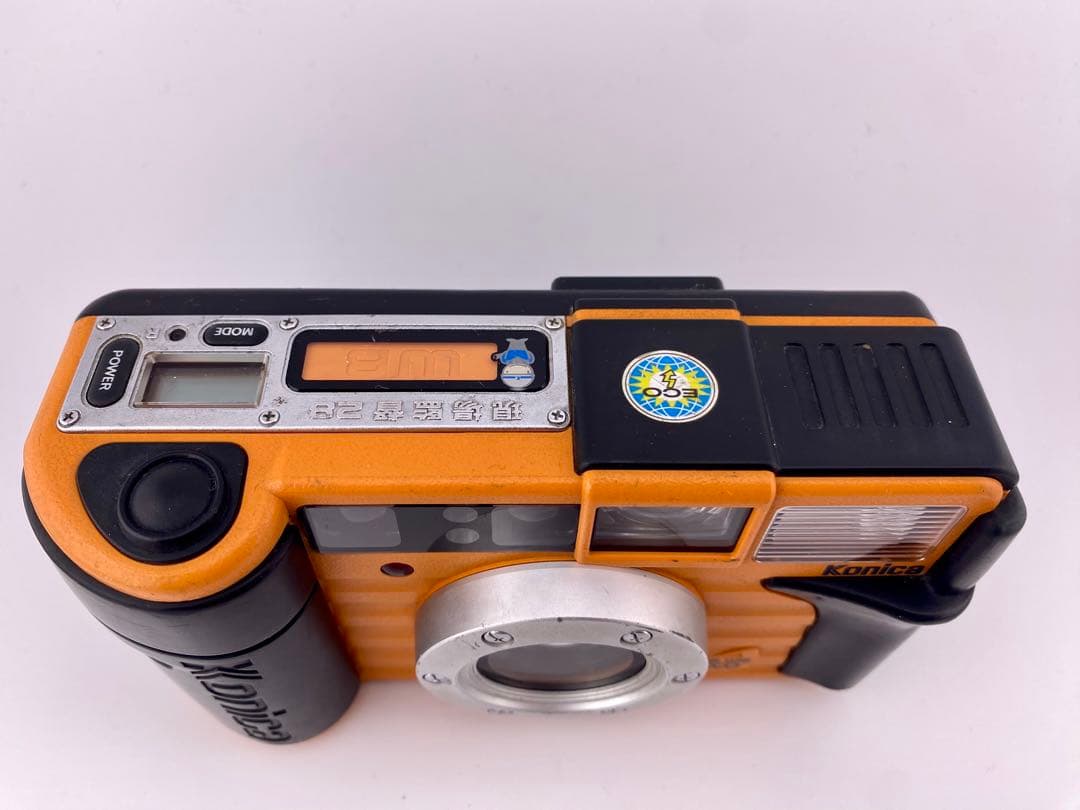 【１】完動品 Konica コニカ 28 WB ECO 現場監督 オレンジカラー