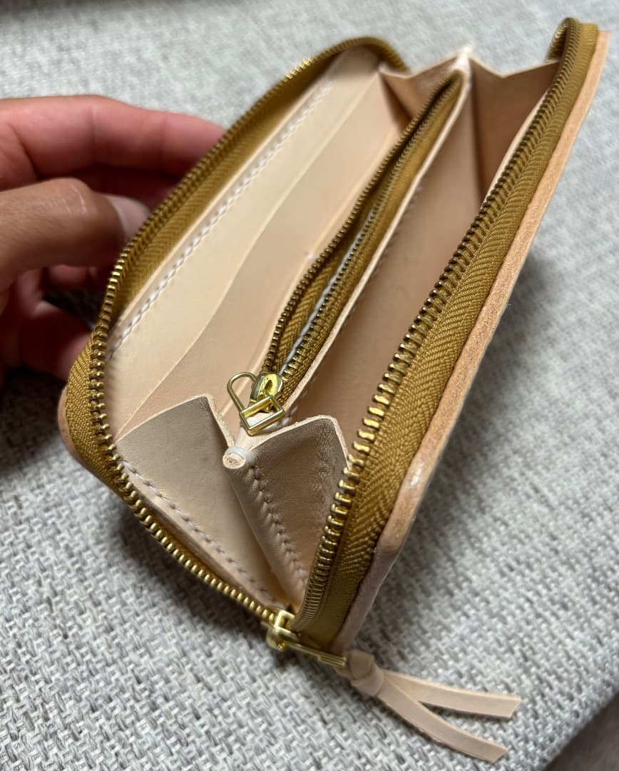 Mahiro66501さん専用 極厚ヌメ革ラウンドファスナー長財布