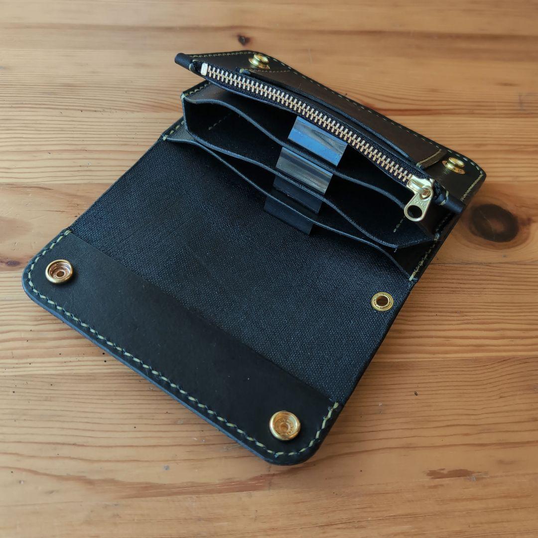 ミドルトラッカーウォレット　たつのレザー　ハンドメイド
