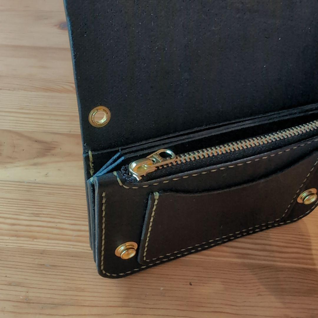 ミドルトラッカーウォレット　たつのレザー　ハンドメイド