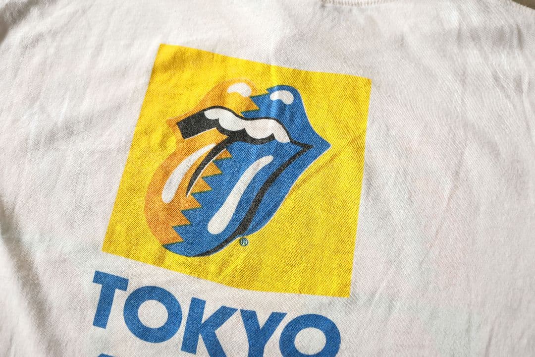 80'S ザ ローリングストーンズ 東京公演 バンドTシャツ 白L 90'S