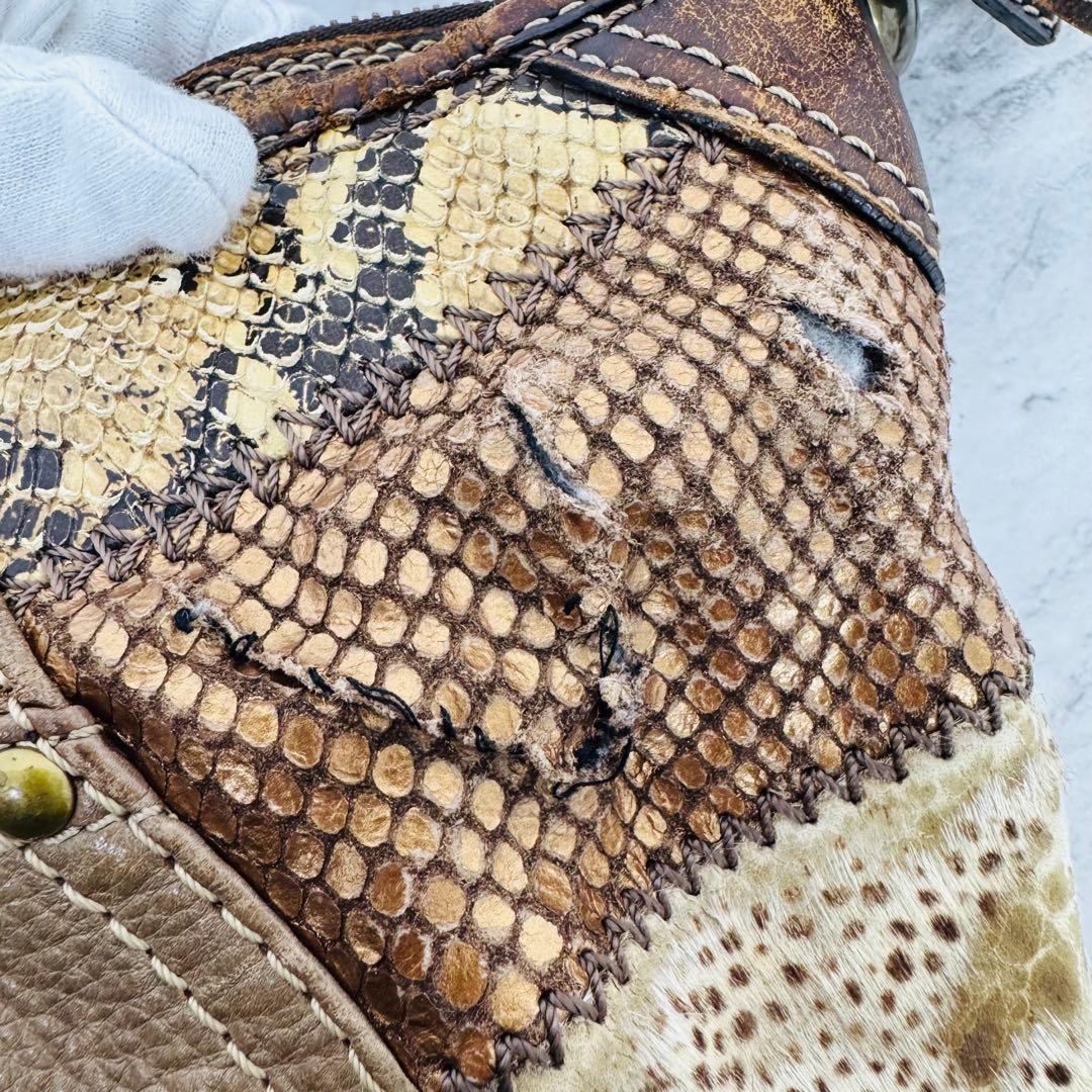 ✨COACH✨コーチ✨シグネチャー✨レオパード✨パッチワーク✨ショルダーバッグ✨