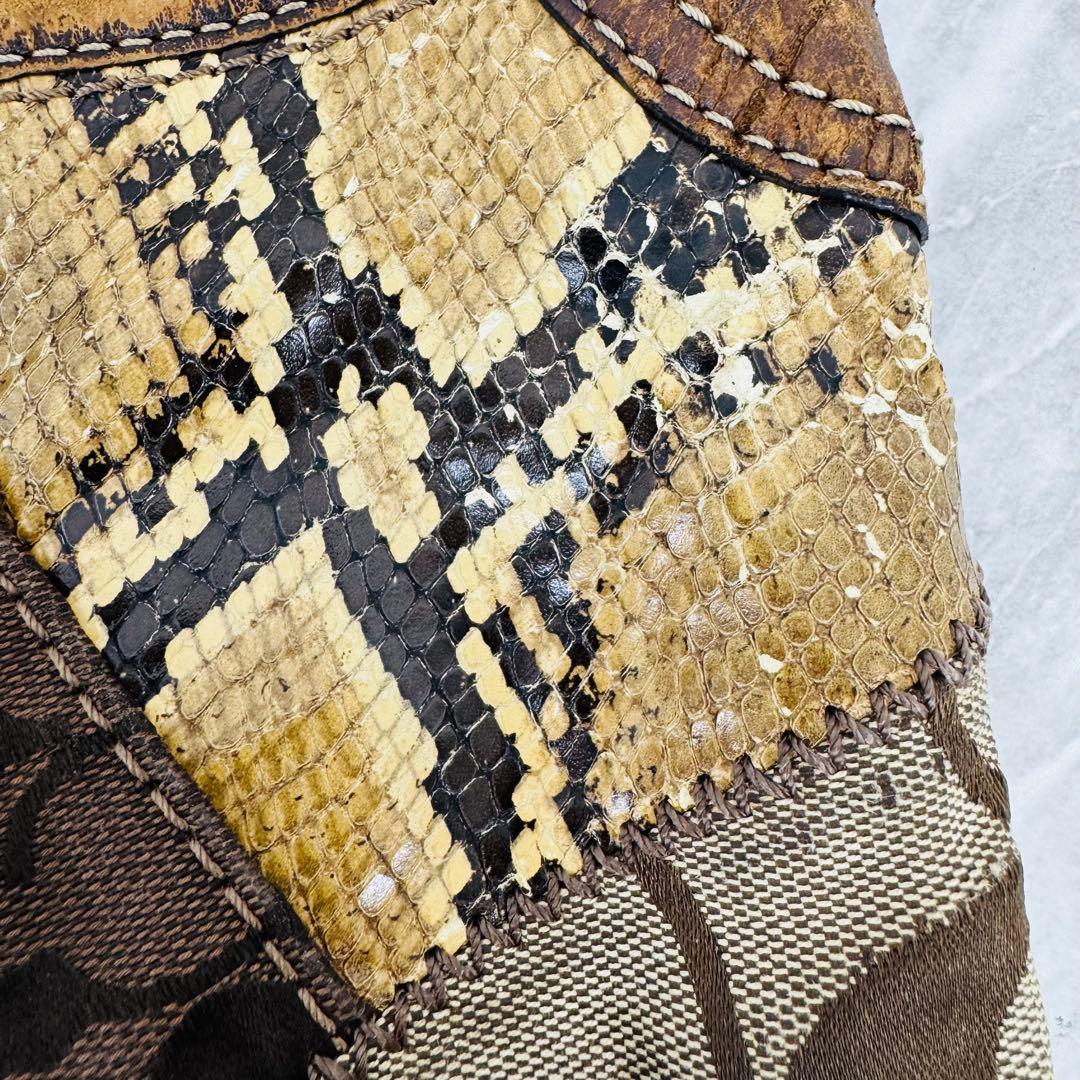 ✨COACH✨コーチ✨シグネチャー✨レオパード✨パッチワーク✨ショルダーバッグ✨