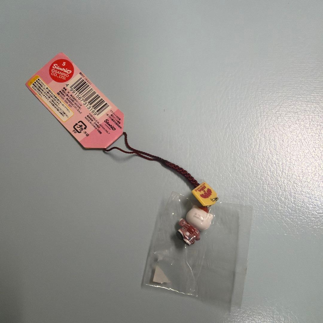 ご当地キティ 根付ストラップ はろうきてぃのおばあちゃん巣鴨2004 希少レア