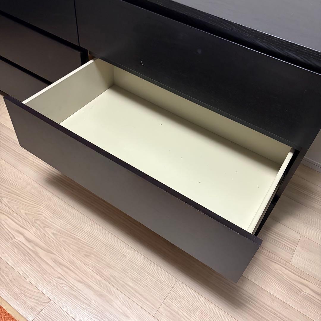 IKEA チェスト・タンス 160x78cm MALM マルム ブラック
