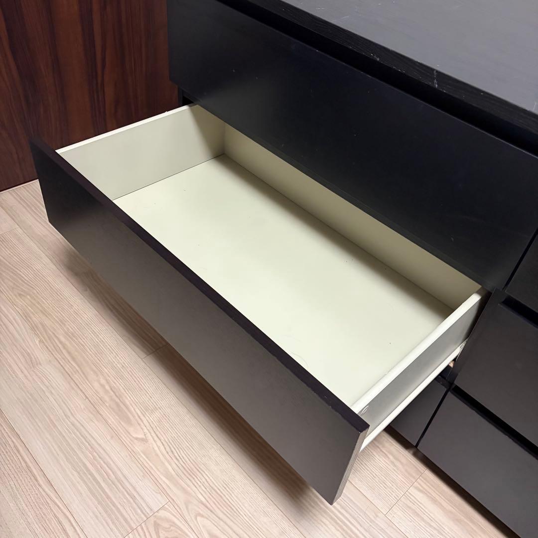 IKEA チェスト・タンス 160x78cm MALM マルム ブラック