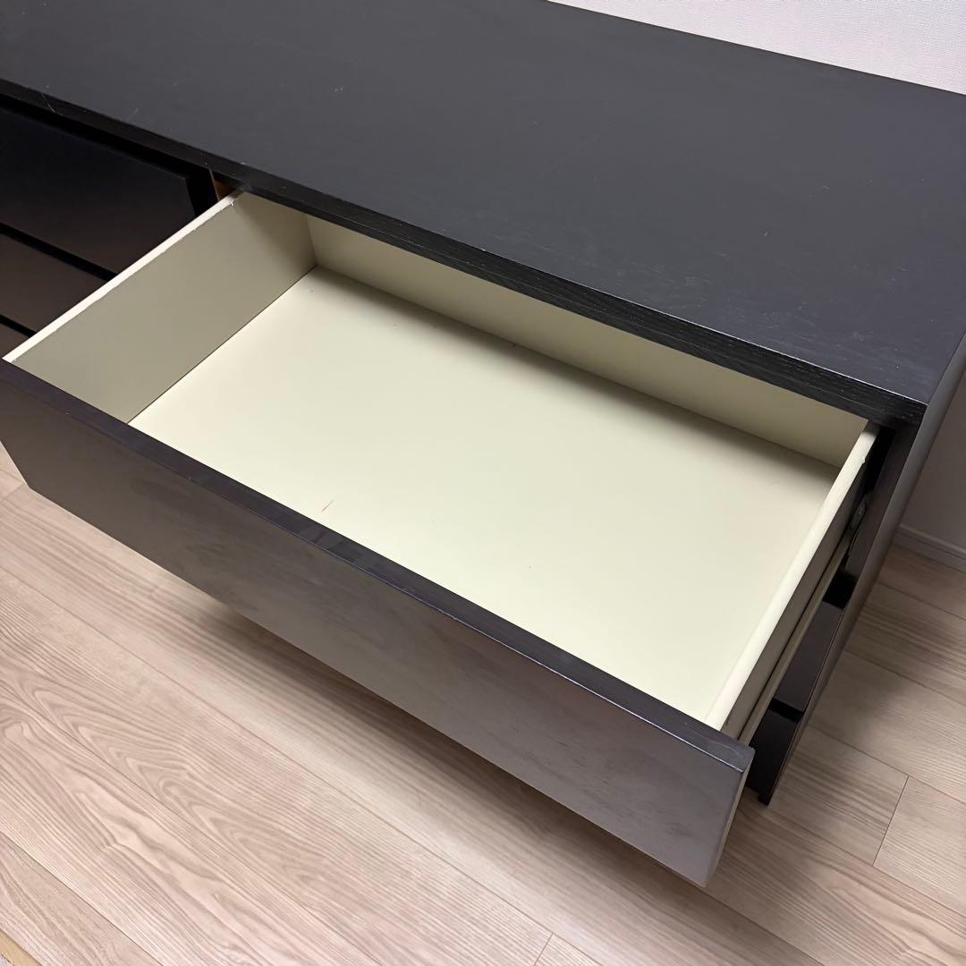 IKEA チェスト・タンス 160x78cm MALM マルム ブラック