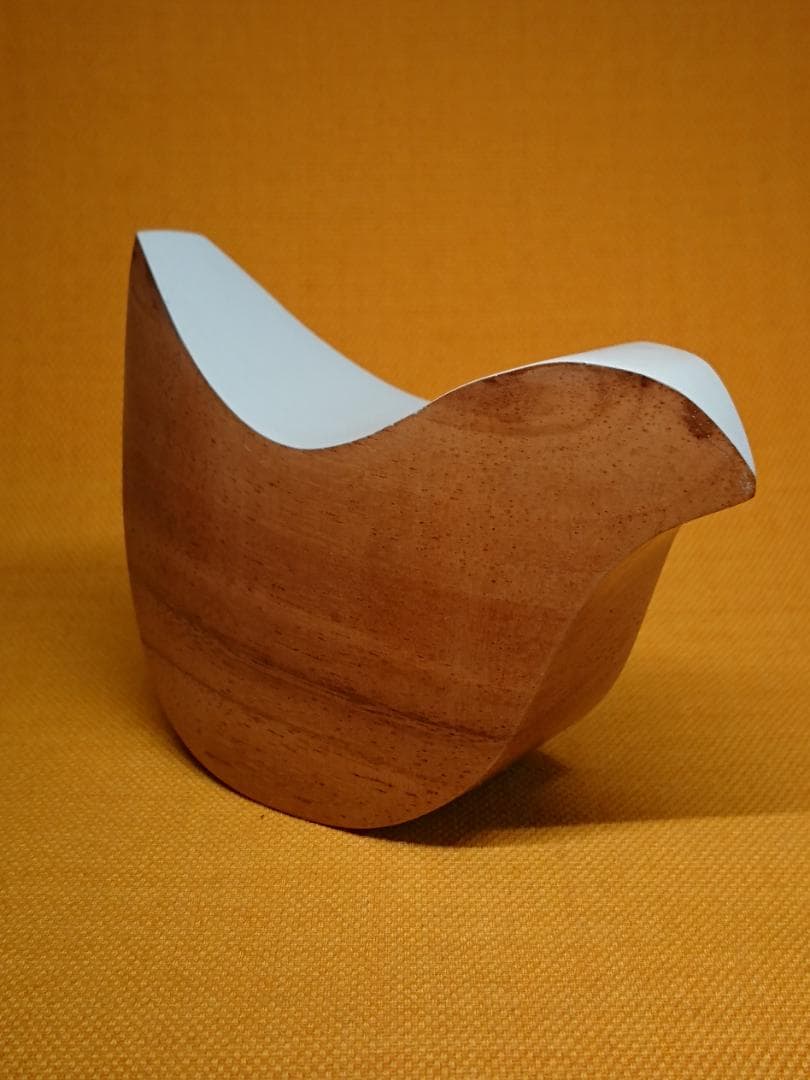 ビンテージ　北欧　鳥　バード　木製　置物　インテリア　工芸品　美術品　A1379