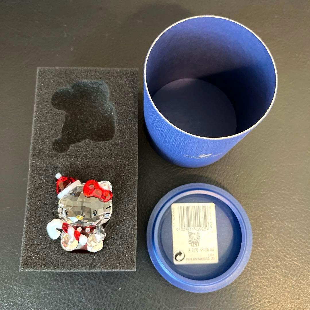 【希少】SWAROVSKI スワロフスキー ハローキティ サンタ クリスタル
