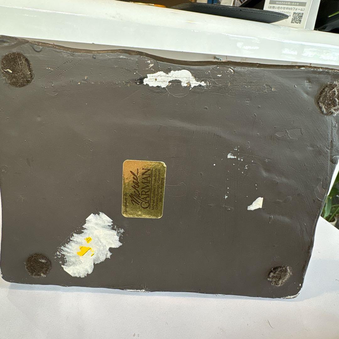 彫刻家 マイケルガーマン氏作 アンティーク彫刻　アメリカンインテリア ソファマン