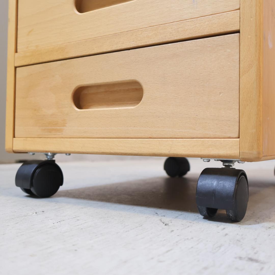 Formio フォルミオ 学習机&ワゴン パーソナルデスク ビーチ無垢材 北欧