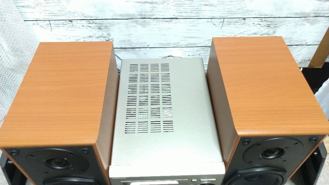 高音質！ONKYO CD.MDチューナーアンプ-スピーカーFR-V3リモコン付き
